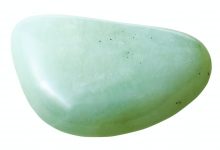 opal gemstone isolated on white